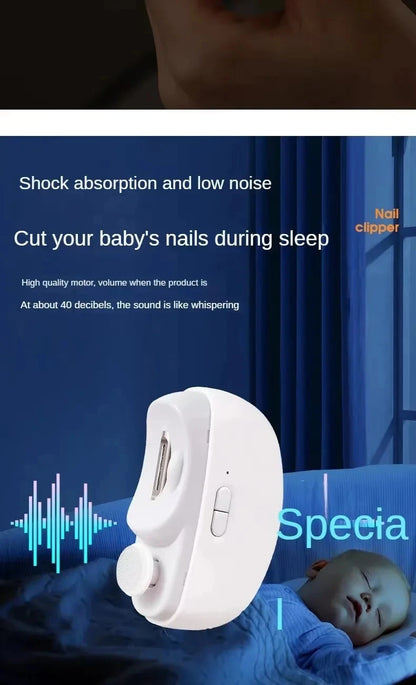 Multifunctional Electric Nail Clipper With Polishing Light - Smarsty