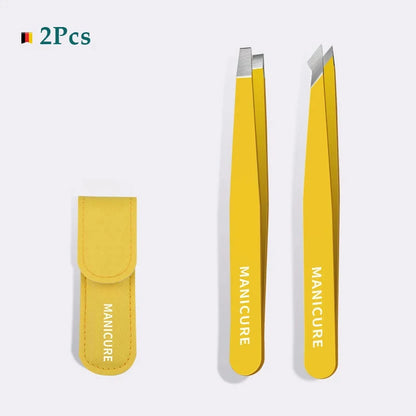 High-Quality Stainless Steel Eyebrow Tweezers Set - Smarsty