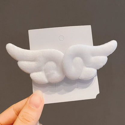 Cute Angel Wing Plush Hairpin for Girls - Smarsty