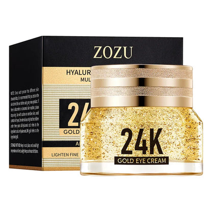 24K Gold Hyaluronic Acid Eye Cream for Dark Circles - Smarsty