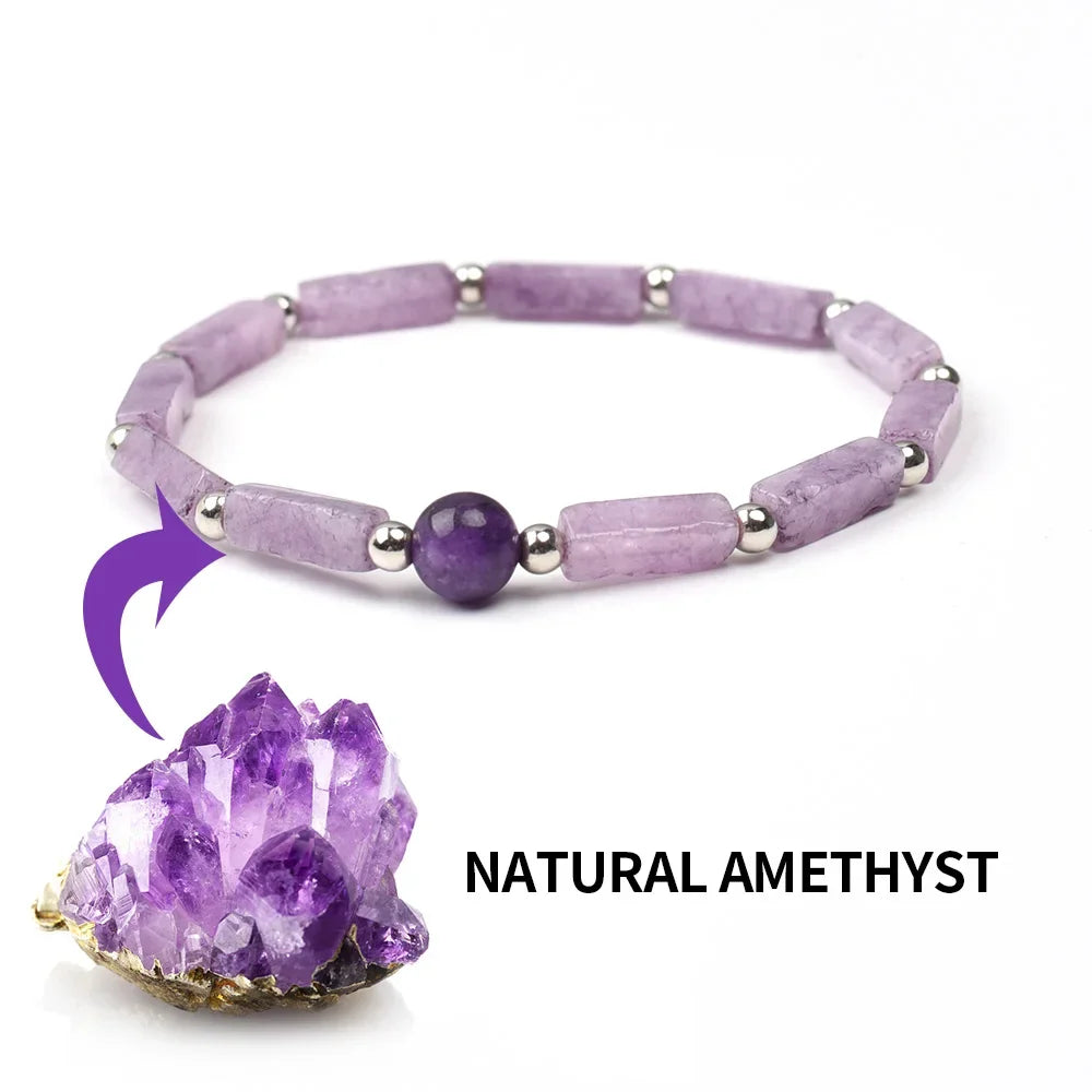 Natural Amethyst Slimming Bracelet for Weight Loss - Smarsty