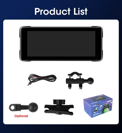 7 Inch Motorcycle GPS Navigation IP67 Waterproof CarPlay - Smarsty
