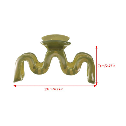 13cm Large Hair Clip For Thick Hair Strong Hold Transparent - Smarsty
