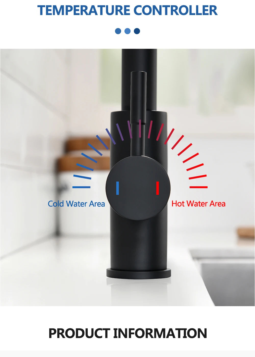 DQOK Smart Touch Control Kitchen Faucet with Pull Out Spray - Smarsty