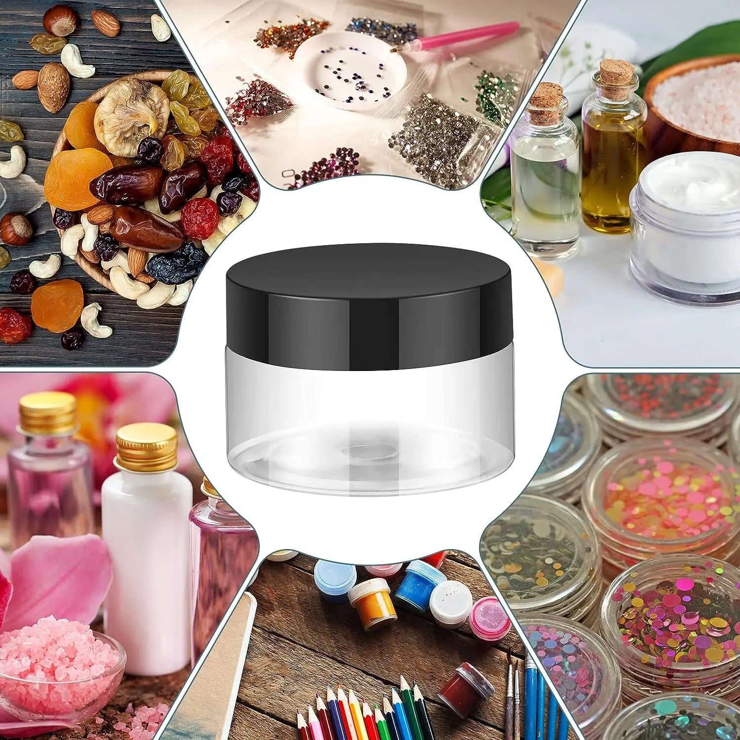 12PCS Leak Proof Travel Cream Jars for Toiletries - Smarsty