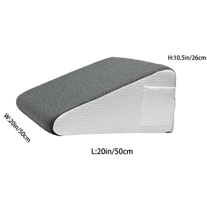 Bed Wedge Pillow for Snoring Relief and Leg Elevation - Smarsty
