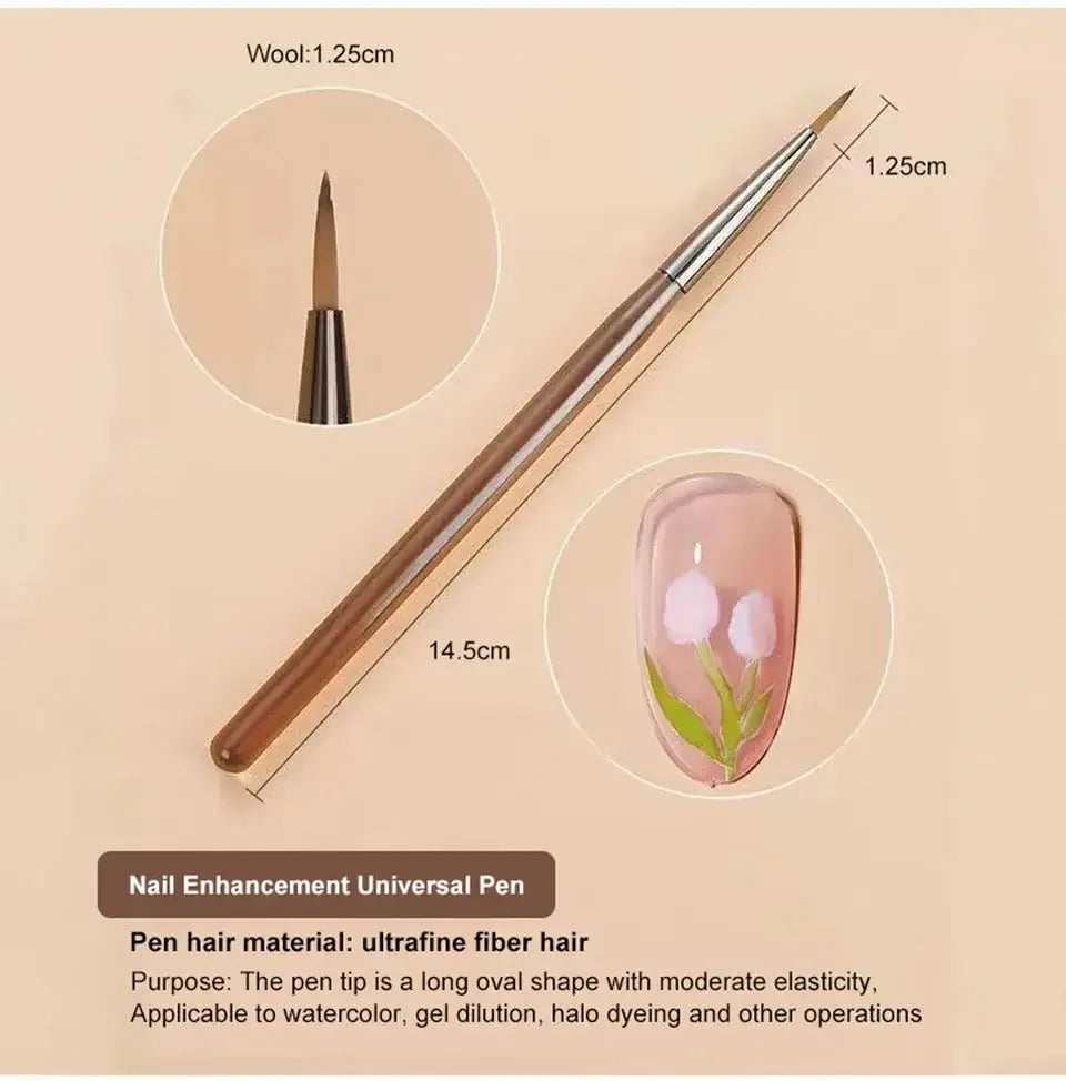 9PCS UV Gel Nail Brush Set for Creative Nail Art - Smarsty