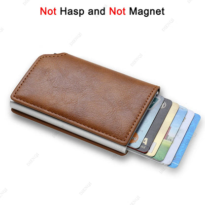 Anti Thief Rfid Credit Card Holder Smart Minimalist Wallet Men Women Slim Bank Cardholder Case Money Bag Cash Creditcard Purse - Smarsty