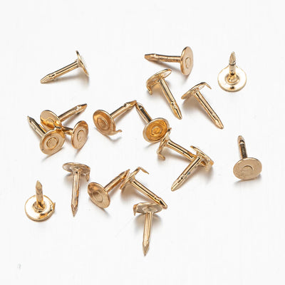100Pc Metal Locking Pin Backs Secure Brooch Bases Pack - Smarsty