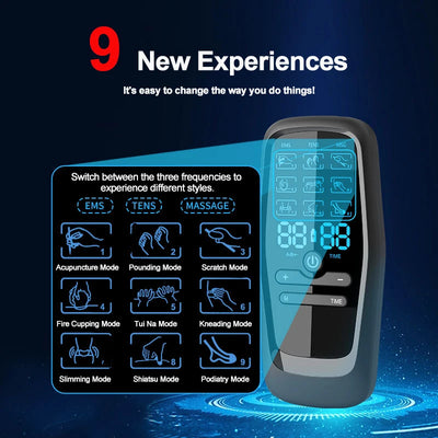Electric EMS Muscle Stimulator with Built-in Battery - Smarsty