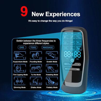 Electric EMS Muscle Stimulator with Built-in Battery - Smarsty