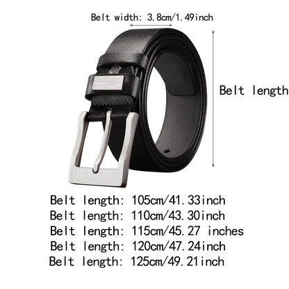 Mens Leather Belt Vintage Style High Quality Designer Strap - Smarsty