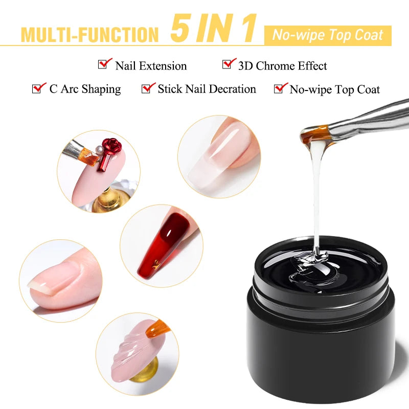 MTSSII 5 IN 1 No Wipe Top Coat Gel - Smarsty