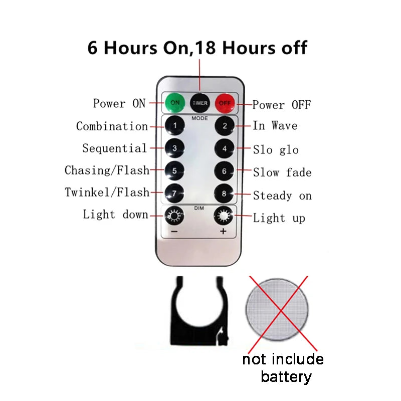 3/4/6m Curtain LED String Lights Garland USB Festoon Remote Control Fairy Garland Lights Christmas Decoration for Bedroom Home - Smarsty