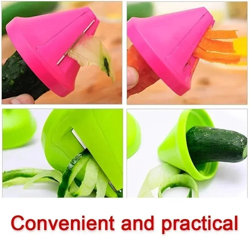 Spiralizer Vegetable Slicer,Handheld Spiralizer Vegetable Fruit Zucchini Noodle Maker Grater Slicer Cutters, Kitchen Gadget