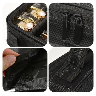 New Makeup Bag for Women Travel Waterproof Necessary Beauty Brush Embroidery Tool Storage Cosmetic Case Professional Makeup Box - Smarsty