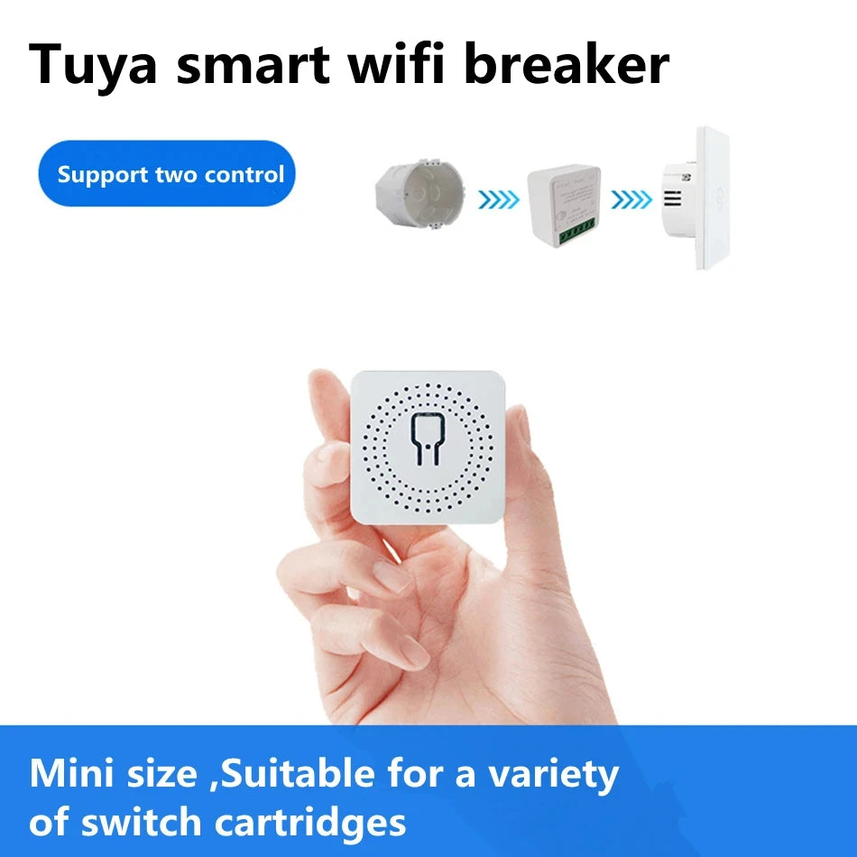 Tuya Mini 16A WiFi Smart Switch for Home Automation - Smarsty