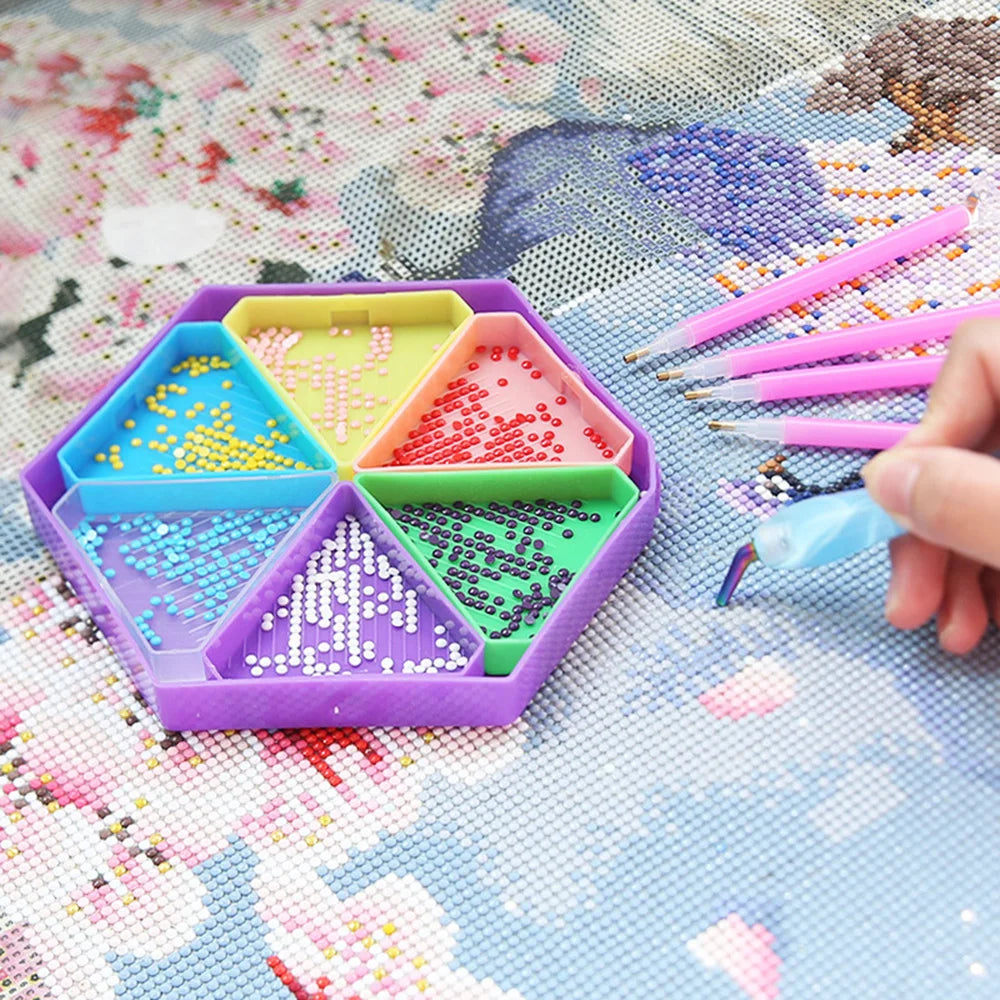Removable Diamond Painting Storage Containers with 6 Slots - Smarsty