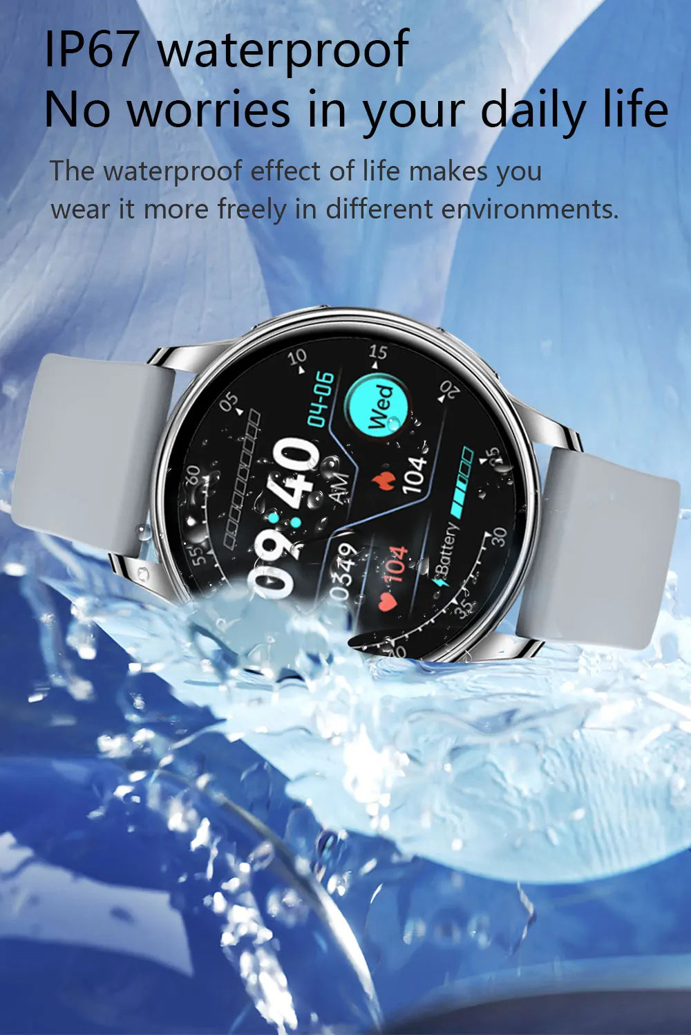Bluetooth Smart Watch for Fitness Tracking and Calls - Smarsty