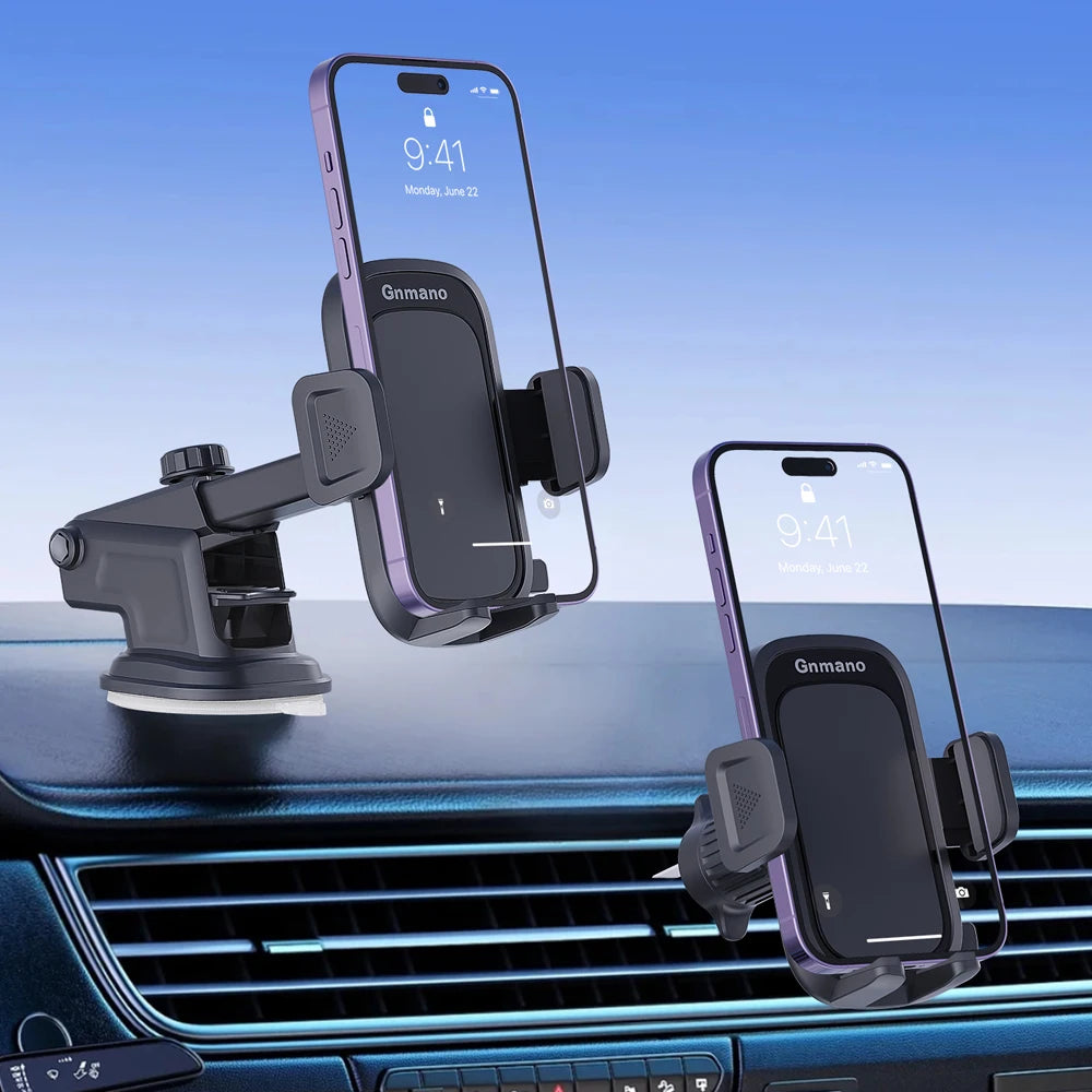 Car Phone Holder With Powerful Suction For Dashboard - Smarsty