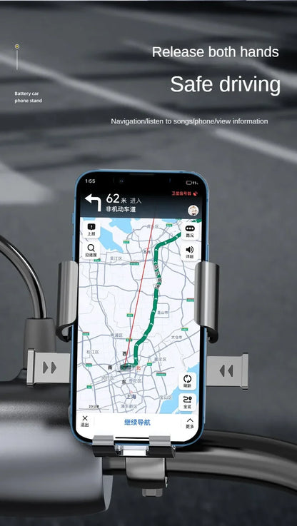 Universal Bike Phone Holder With Free Rotation Shockproof - Smarsty