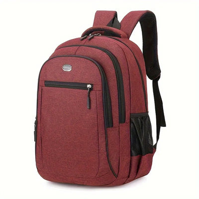 Large Capacity Backpack, Men's And Women's Student Computer BagMulti Pocket Waterproof And Wear-resistant Commuting Backpack,Chr - Smarsty