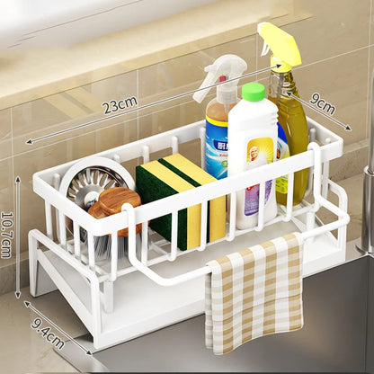 No-Punch Kitchen Shelf Drainage Rack for Easy Storage - Smarsty