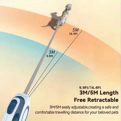 5M Automatic Retractable Dog Leash for Easy Outdoor Walks - Smarsty