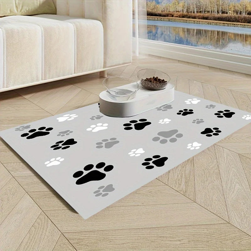 Absorbent Leak Proof Pet Feeding Mat for Easy Cleaning - Smarsty