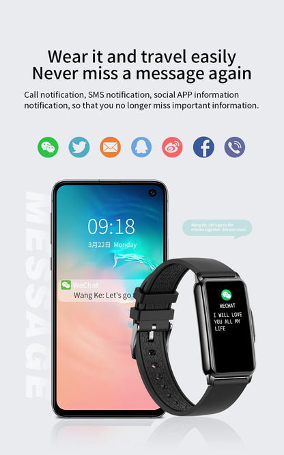 Waterproof Smartwatch for Men and Women with Heart Rate Tracker - Smarsty