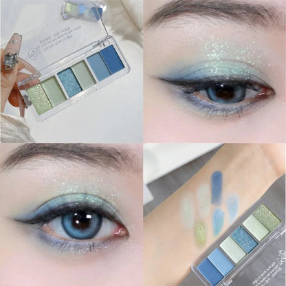Glitter Eyeshadow Palette Brightening Waterproof Matte Finish - Smarsty