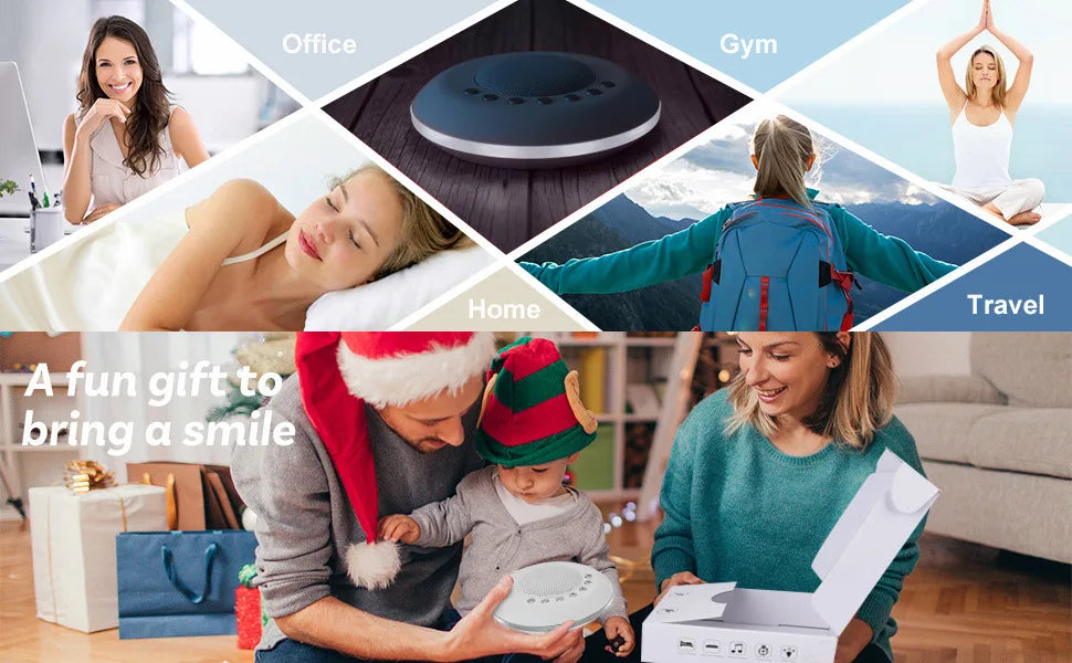 Baby White Noise Sound Machine Portable Sleep Aid Device - Smarsty