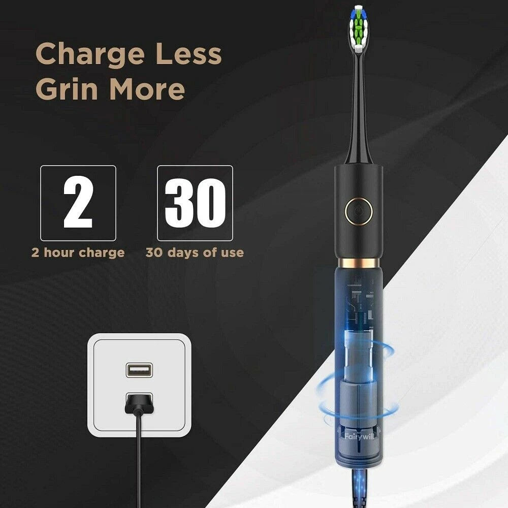 Fairywill P11 Sonic Electric Toothbrush with Whitening Feature - Smarsty