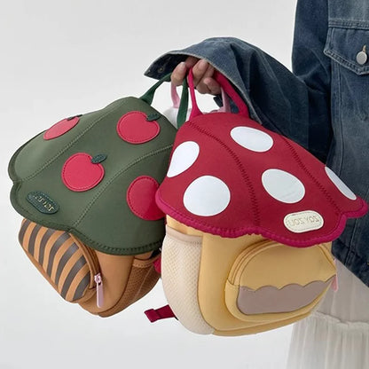 Cute Mushroom Backpack For Kids Cartoon Pink Preschool Bag - Smarsty