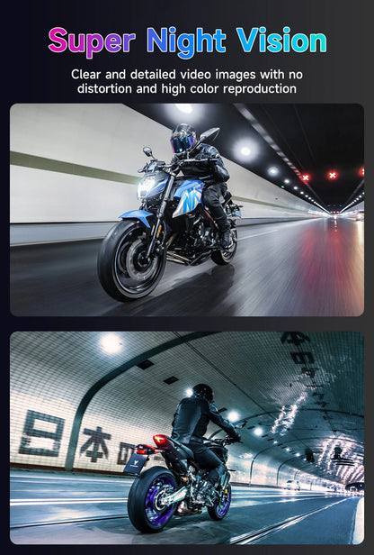 Motorcycle DVR GPS Navigation With CarPlay And Android Auto - Smarsty