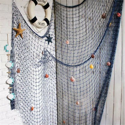 Nautical Fishing Net Wall Hanging for Home Decor - Smarsty