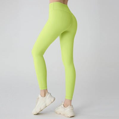 Naked feeling Yoga Leggings Women High Waisted Hip Lifting Fitness Leggings Running Cycling Pants Breathable Sports Leggings - Smarsty