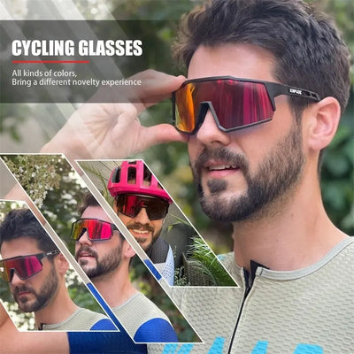 Kapvoe Cycling Glasses Polarized MTB Road Bike Glasses UV400 Protection Sunglasses Ultra Light Sport Eyewear Equipment by Smarsty