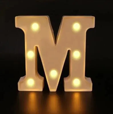Colorful LED Letter Light for Weddings and Birthdays - Smarsty