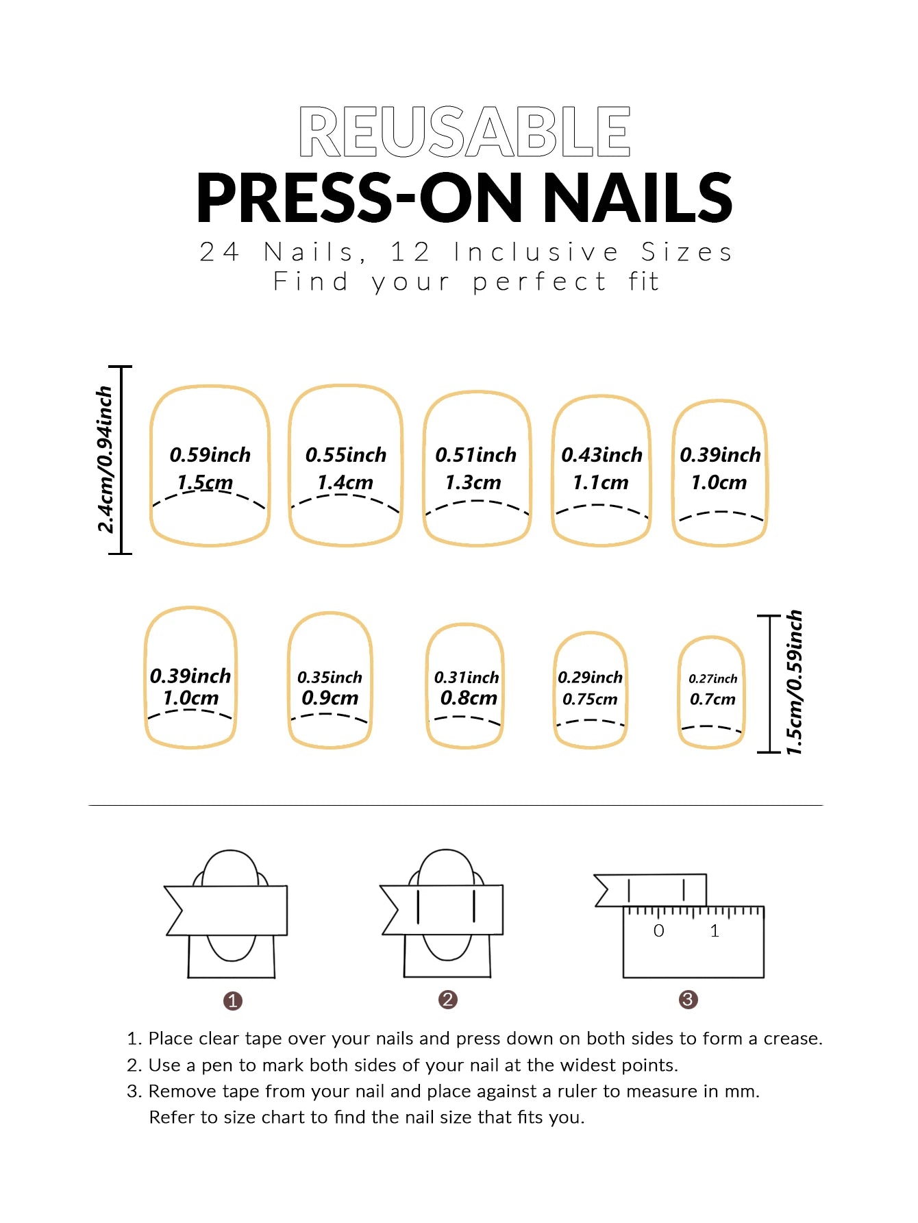 Stiletto Press On Nails Set with Black Silver Bowknot - Smarsty