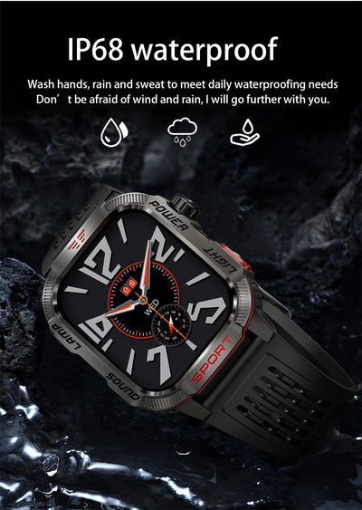 Waterproof Military GPS Smart Watch With Bluetooth Call - Smarsty