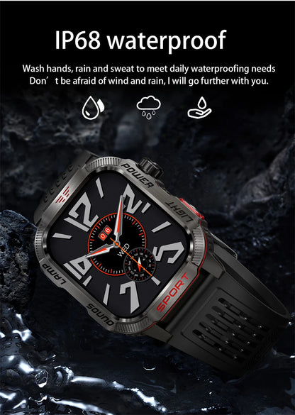 Waterproof Military GPS Smart Watch With Bluetooth Call - Smarsty