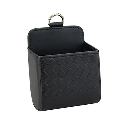 Vent Mount Car Phone Holder With PU Leather Storage Box - Smarsty