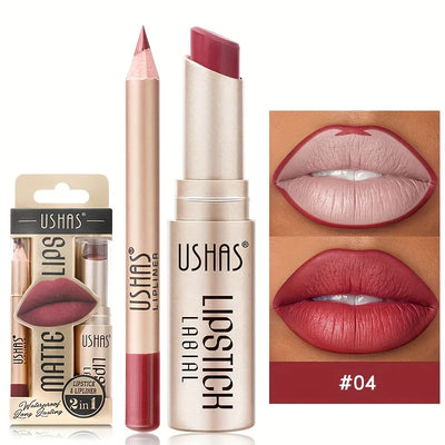 Ushas 12 Color Matte Lipstick Set Long Lasting Waterproof - Smarsty