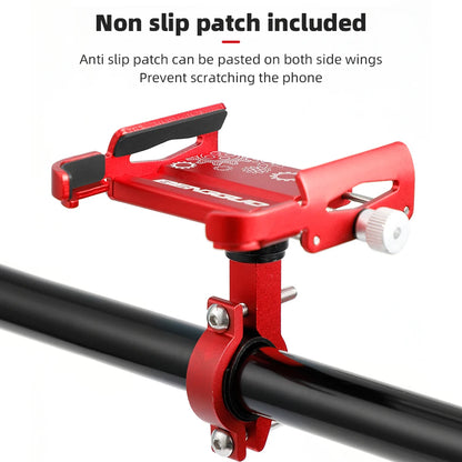 Aluminum Bike Phone Holder 360 Rotation Handlebar Mount - Smarsty