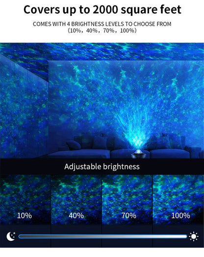 LED Starry Galaxy Projector with Bluetooth Music Player - Smarsty
