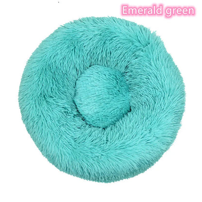 Super Soft Cat Bed Plush Donut Design for Comfort - Smarsty