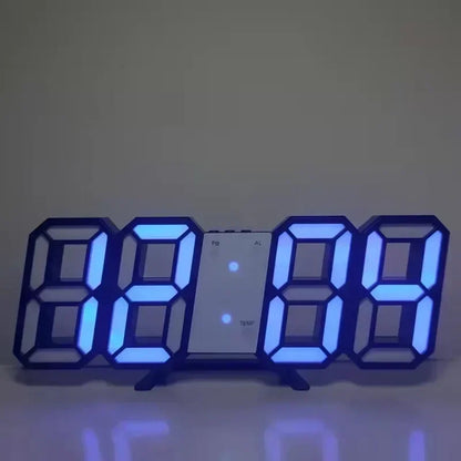 3D LED Digital Alarm Clock with Temperature Display - Smarsty