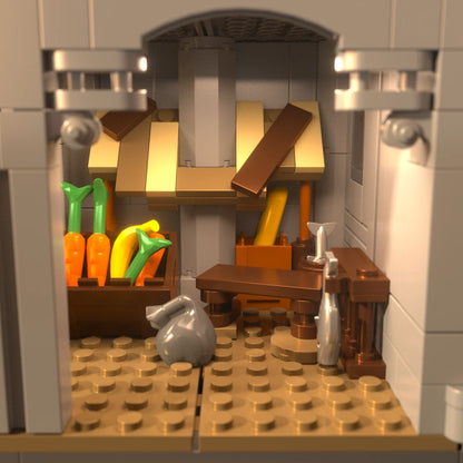 2484PCS Sword of Holy Spirit Castle Building Blocks Model Toys Sets Small Particle MOC Street View Bricks For Christmas Gifts