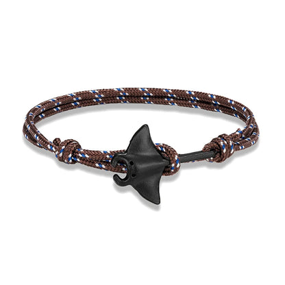 Adjustable Ocean Animals Manta Ray Paracord Bracelet - Smarsty